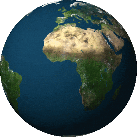 Animated globe